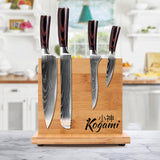 Bamboo Magnetic Knife Block