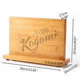 Bamboo Magnetic Knife Block