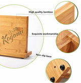 Bamboo Magnetic Knife Block