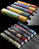 Damascus Steel 8'' Chef Knife With Colored Handle