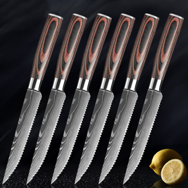 Cuisinart Forged Stainless Steel Premium Steak Knives, 6 -Piece Set