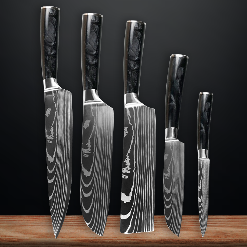 Obsidian Series - Kogami Steel Knife Set