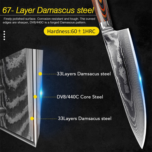 Kogami Steel - Damascus Chef Knives
